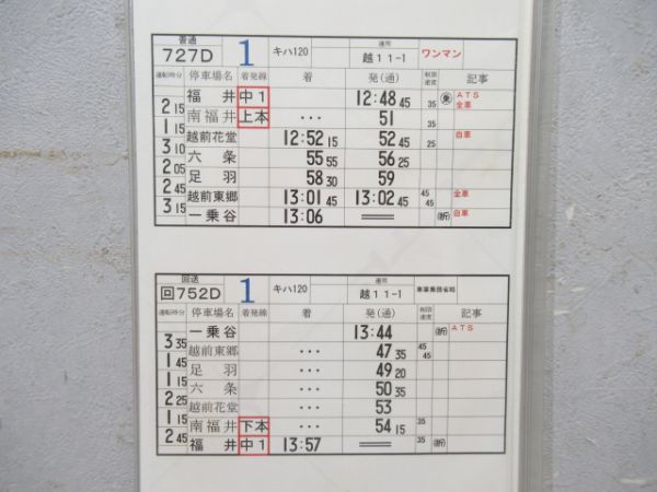 福井運転センター普通揃い