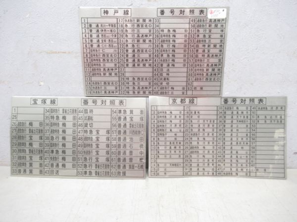 阪急駅名対照表3枚