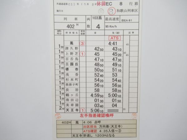 和歌山列車区103・105系