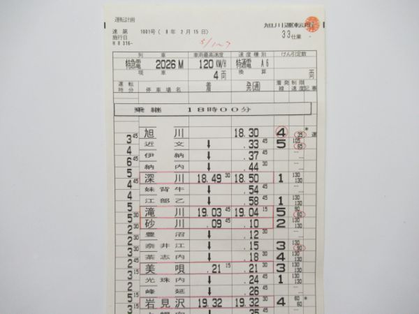 旭川運転所 33仕業 (ライラック入り)