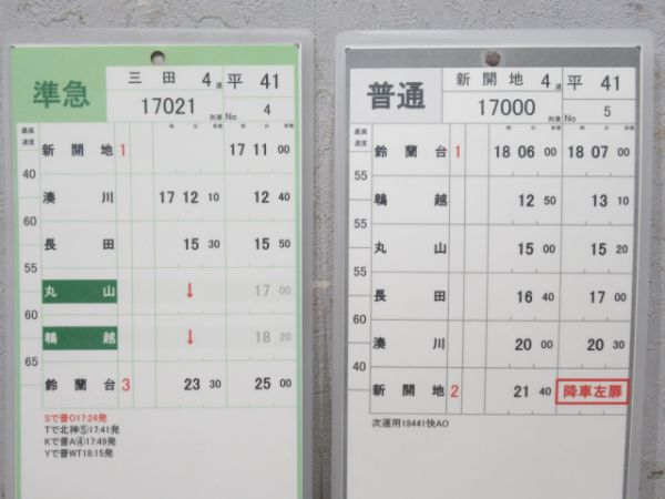 神戸電鉄快速入り揃い