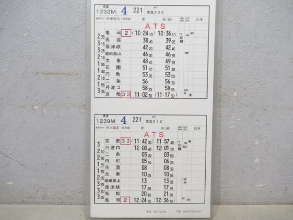 福知山運転所 24行路 (きのさき6号入り)