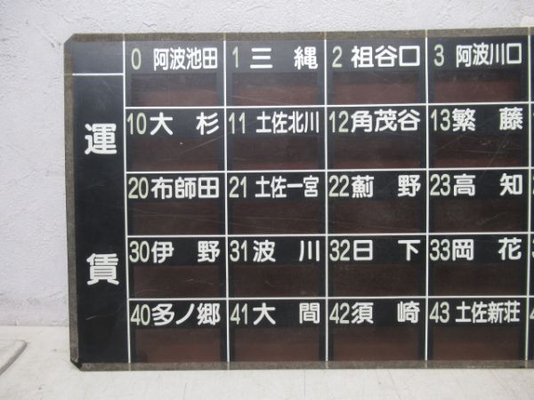 土讃線運賃表