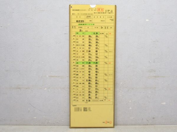 釜石線営業所 DC1組B2行路 揃い
