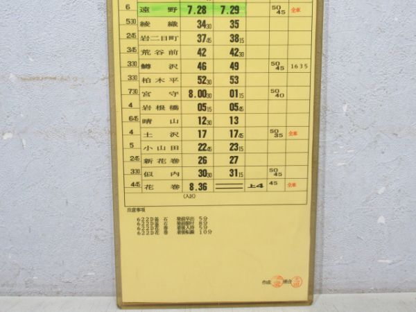 釜石線営業所 DC1組B2行路 揃い