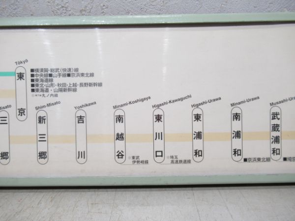 武蔵野線停車案内板