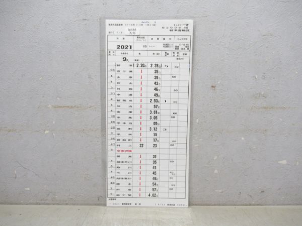 新津運輸区 B2006行路 (寝台特急 鳥海)
