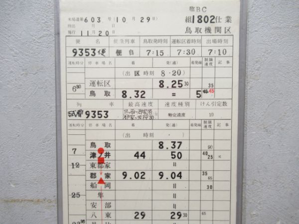 鳥取機関区 臨BC 1802仕業 揃い (若桜線 雪)