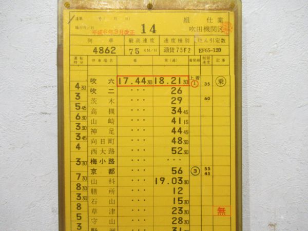 吹田機関区EF65揃い