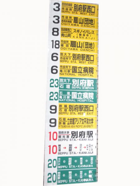 亀の井バス後方幕