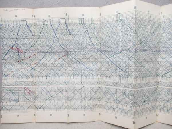 列車運行図表　小田急電鉄㈱　昭和43年