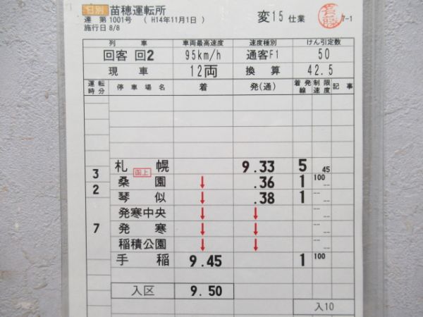 苗穂運転所　変15仕業「寝台特急北斗星入り」