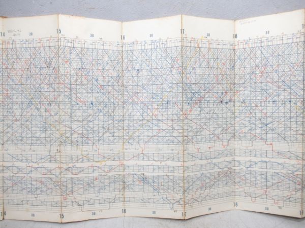 小田急列車運行図表