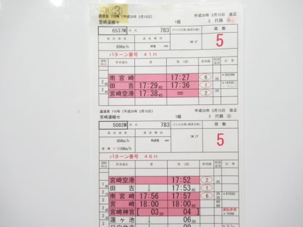 宮崎運輸センター 3行路 揃い (にちりん 入り)
