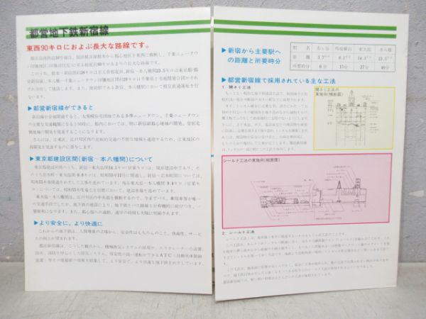 都営地下鉄新宿線パンフレット4冊セット