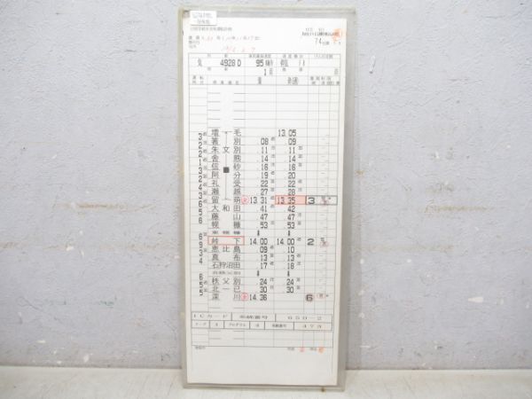 旭川運転所 74仕業 (通票表示/一部廃線アリ)