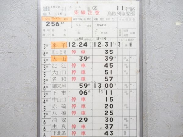 鳥取列車支部 11行路 揃い (キハ47)
