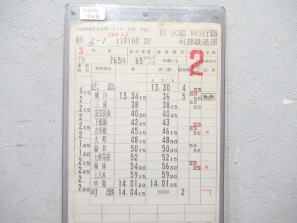可部鉄道部 DC802行路 (一部廃線アリ)