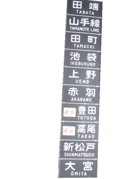 201系 中央線 前面幕 (武蔵野線 入り)