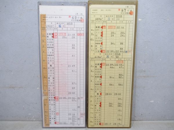 天王寺電車区　バラ2行路