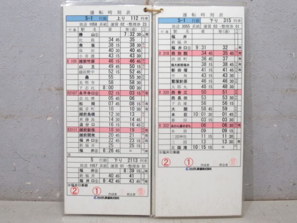 えちぜん鉄道 5-1行路 揃い