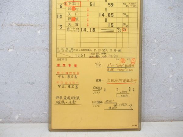 三次運転区 芸備線 臨1416仕業 揃い(通票入り)