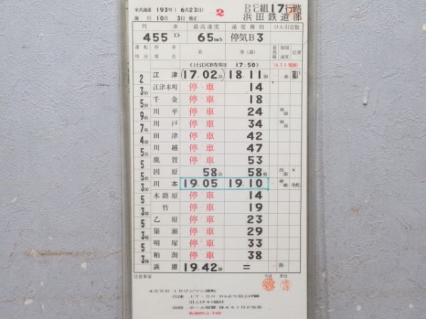 浜田鉄道部 三江線(廃線) 17行路 揃い