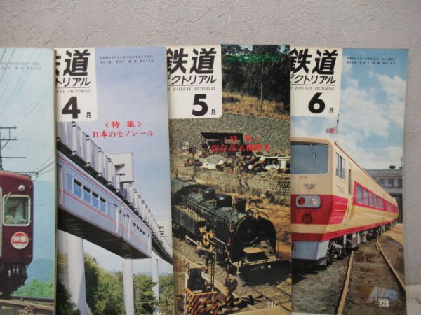 鉄道ピクトリアル　1970年1月～12月号　12冊組