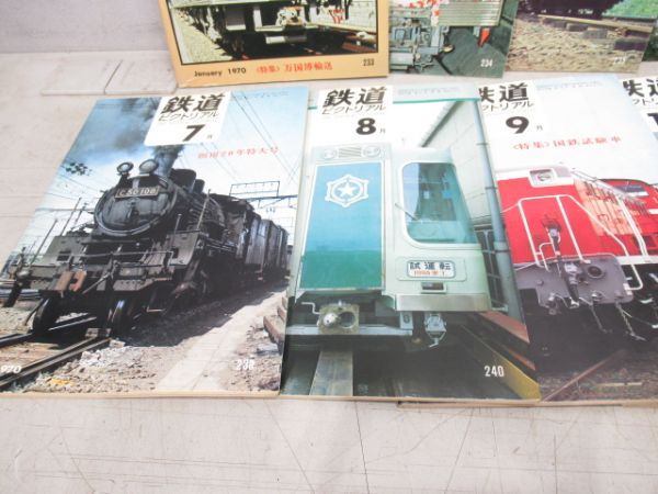 鉄道ピクトリアル　1970年1月～12月号　12冊組