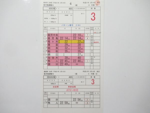 鹿児島運輸センター 9行路 揃い (特急 きりしま)
