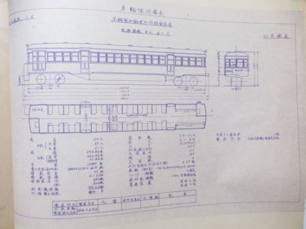 江若鉄道　車輌竣功面