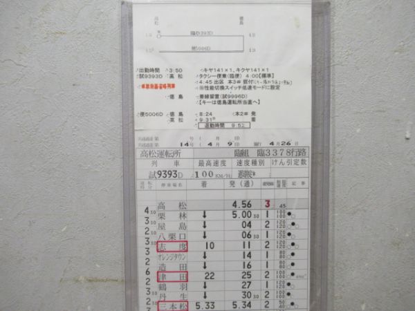 高松運転所 臨3378行路 揃い (キヤ141 検測)