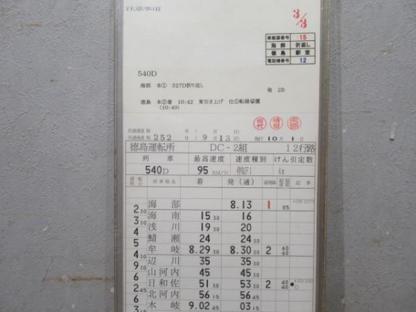 徳島運転所 12行路 揃い