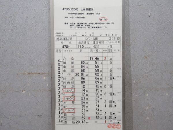 徳島運転所 21行路 揃い