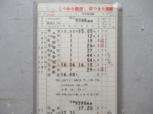名寄機関区 臨工855仕業 揃い (通票表示 入り)