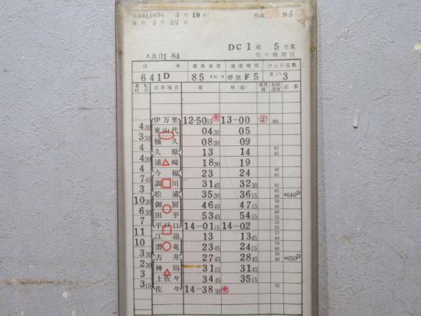 佐々機関区 DC 5仕業 (通票表示 入り)
