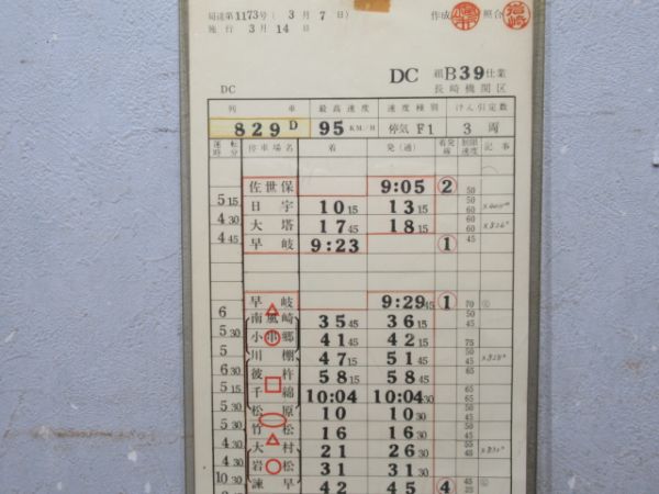 長崎機関区 DC B39仕業 (通票表示 入り)