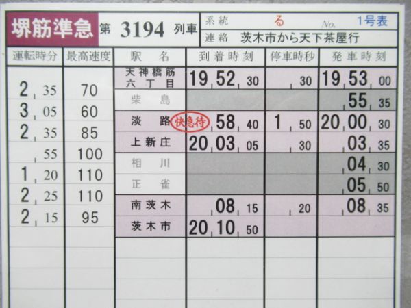 阪急堺筋線 スタフ (堺筋準急)