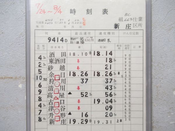 新庄運転区 BC663仕業 (臨時急行 きさかたかっぱ) 