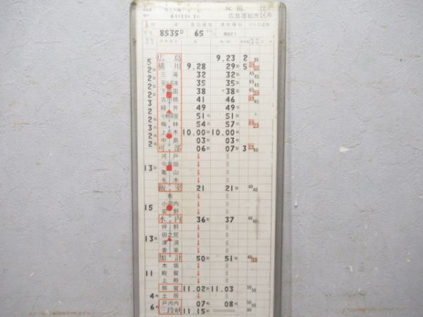 広島運転所 DC 揃い (快速 三段峡観光号)