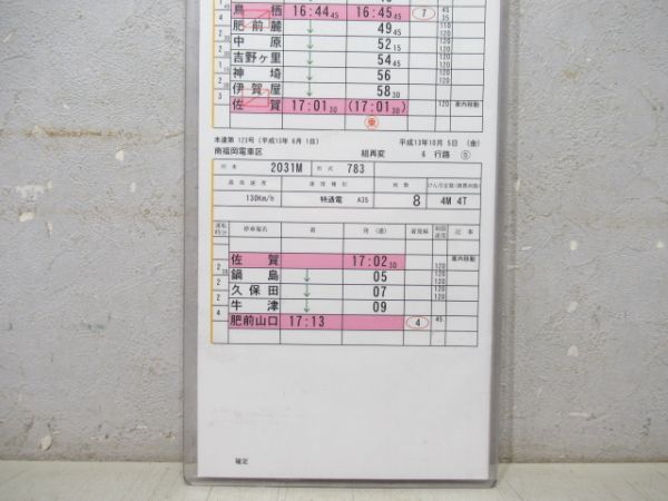 南福岡電車区 6行路 揃い (特急 かもめ・みどり) 