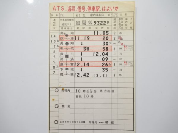 稚内運転区 820仕業 揃い