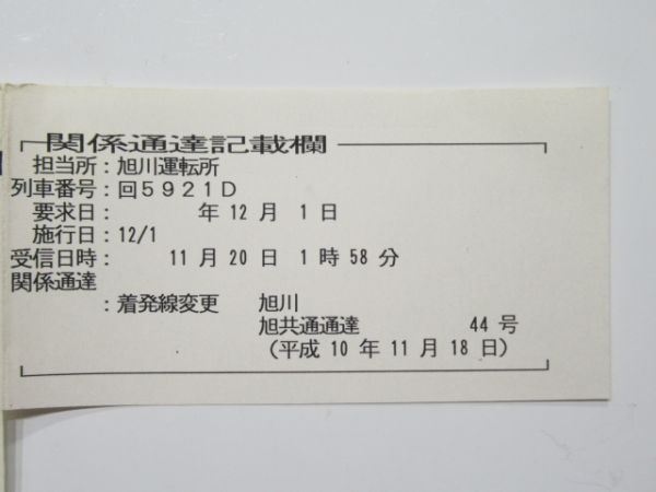 旭川運転所 ③仕業