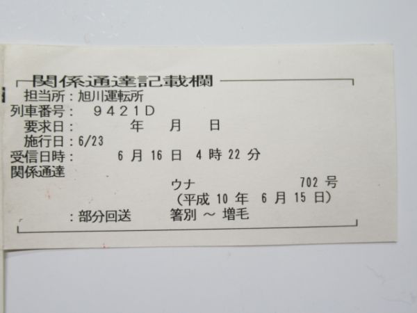 旭川運転所 ③仕業