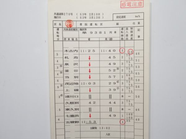 青函運転区 仕業番号なし (津軽海峡線 開業初日)