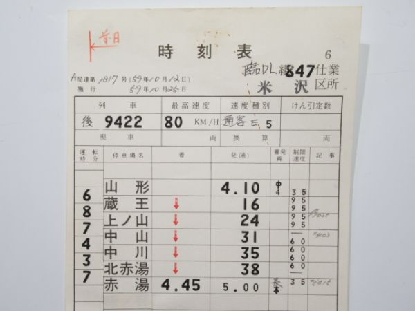 米沢機関区 臨DL847仕業