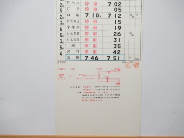 浜田鉄道部 DC/DL34行路 揃い