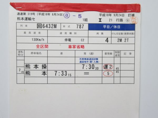 熊本運輸センター 21行路 (リレーつばめ)