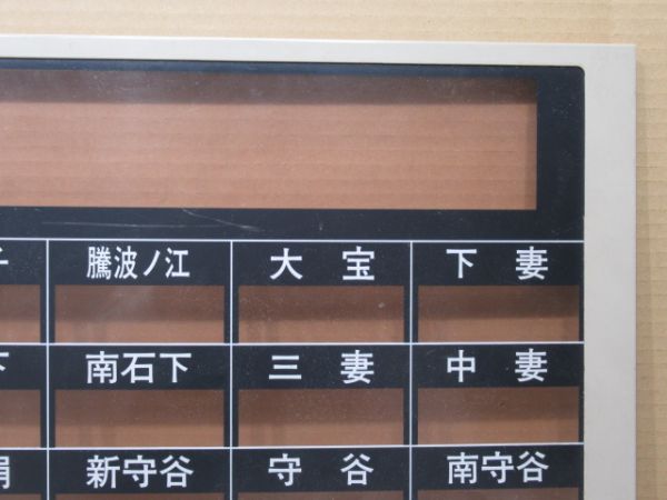 関東鉄道 運賃表示器パネル