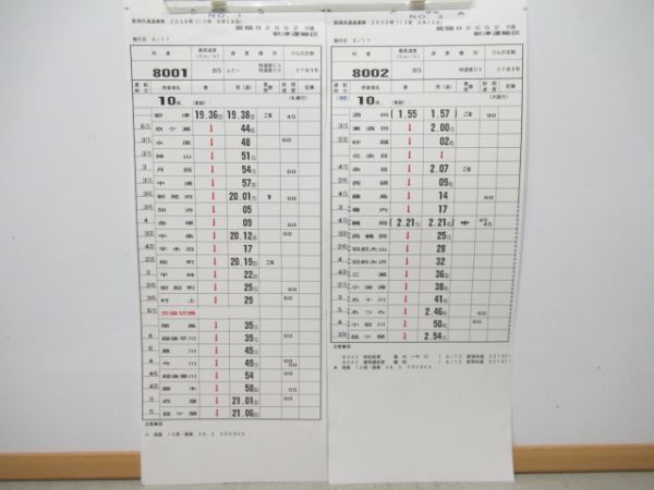 新津運輸区　変臨B2552行路揃い「トワイライト」